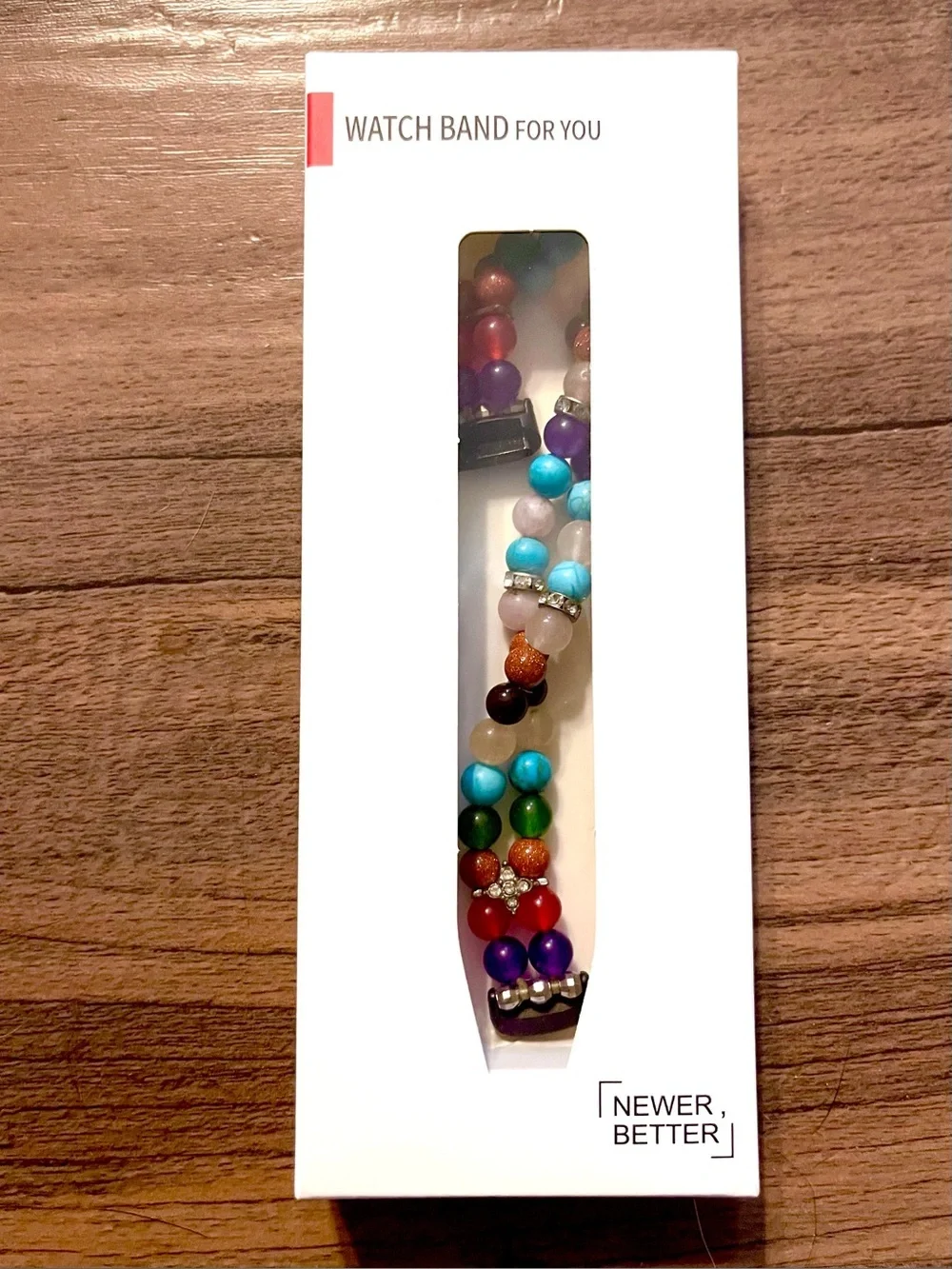 Fancy Beaded Stretch Replacement Wristband for Fitbit Luxe Fitness Tracker!